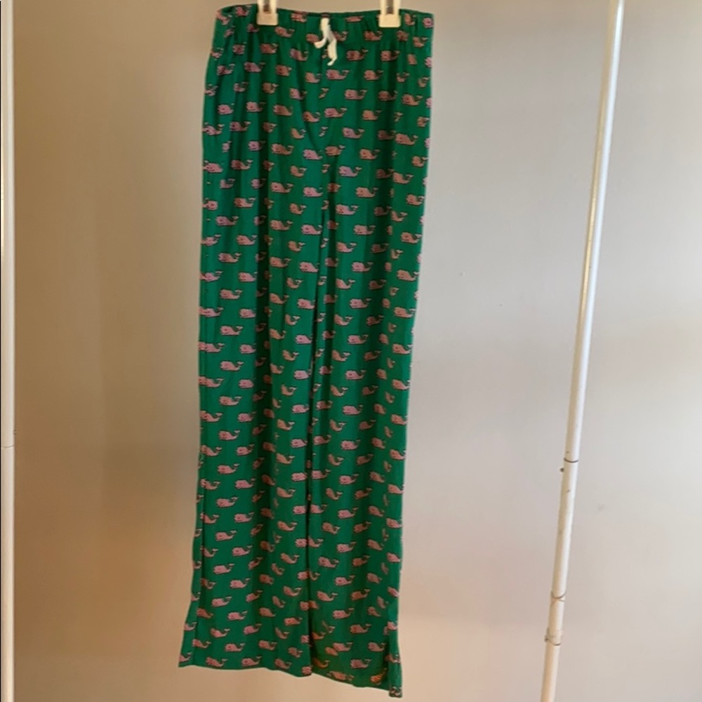 Vineyard Vines Christmas sleep pants.